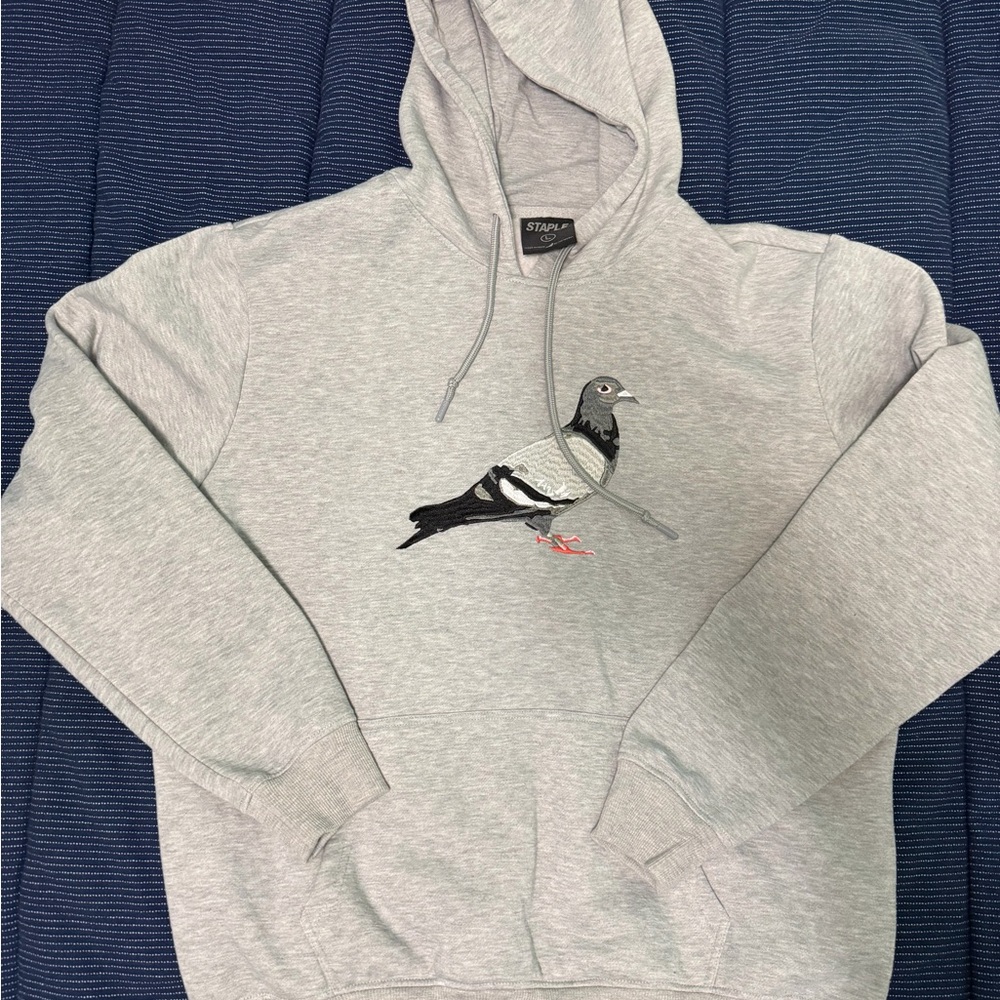 Staple Gray Hoodie with Bird Design
